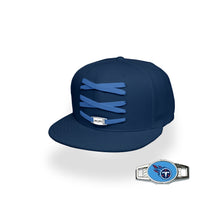 Load image into Gallery viewer, Tennessee Custom Navy Football Lacer Snapback Set