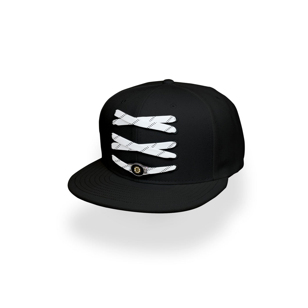 Boston Custom Black Hockey Lacer Snapback Set