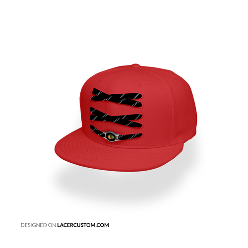 Chicago Custom Red Hockey Lacer Snapback Set