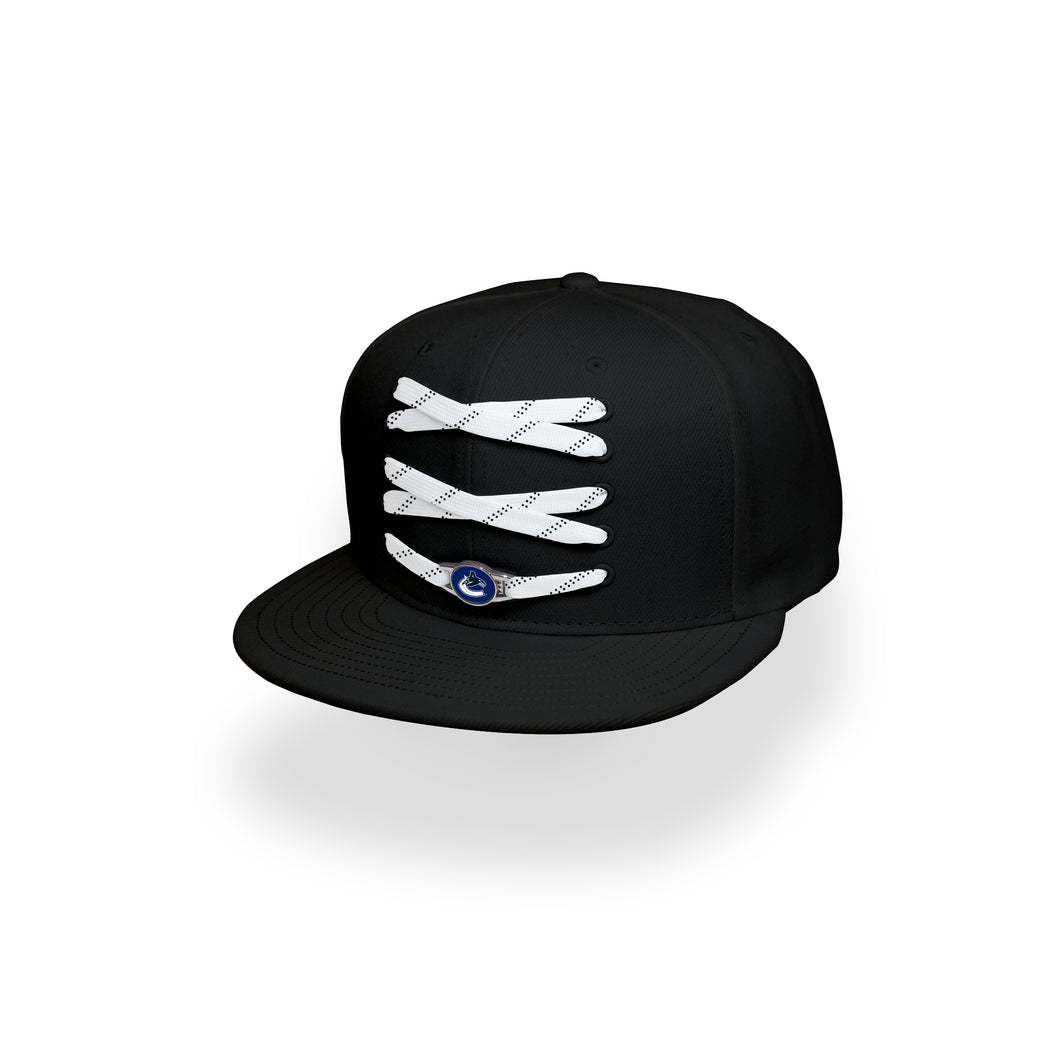 Vancouver Custom Black Hockey Lacer Snapback Set