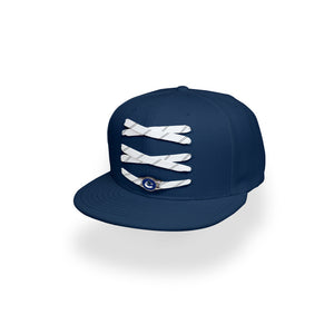 Vancouver Custom Navy Hockey Lacer Snapback Set