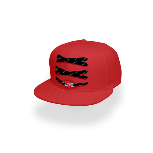 Carolina Custom Red Hockey Lacer Snapback Set