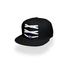 Load image into Gallery viewer, New York Custom Black Hockey Lacer Snapback Set