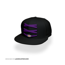 Load image into Gallery viewer, Los Angeles Custom Black Basketball Lacer Snapback Set