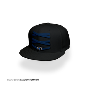 Dallas Custom Black Basketball Lacer Snapback Set