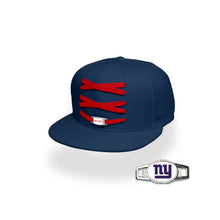 Load image into Gallery viewer, New York Custom Navy Football Lacer Snapback Set