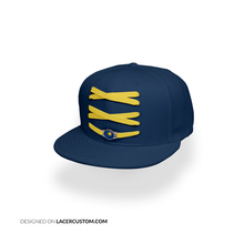 Load image into Gallery viewer, Indiana Custom Navy Basketball Lacer Snapback Set