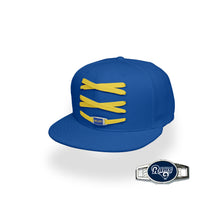 Load image into Gallery viewer, Los Angeles Custom Royal Football Lacer Snapback Set