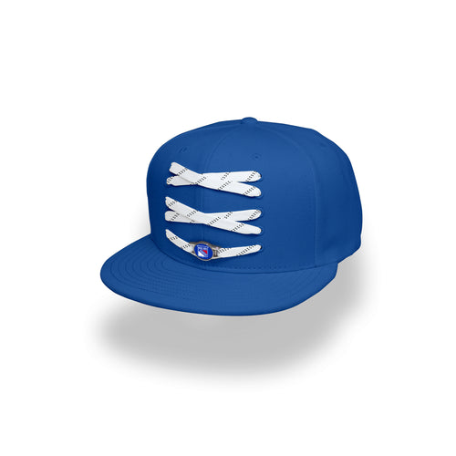 New York Custom Royal Hockey Lacer Snapback Set