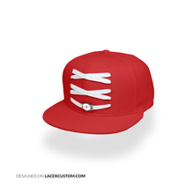 Load image into Gallery viewer, Houston Custom Red Basketball Lacer Snapback Set