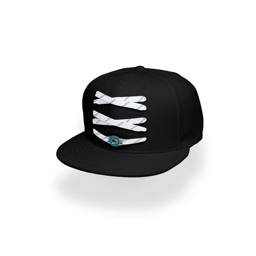 San Jose Custom Black Hockey Lacer Snapback Set